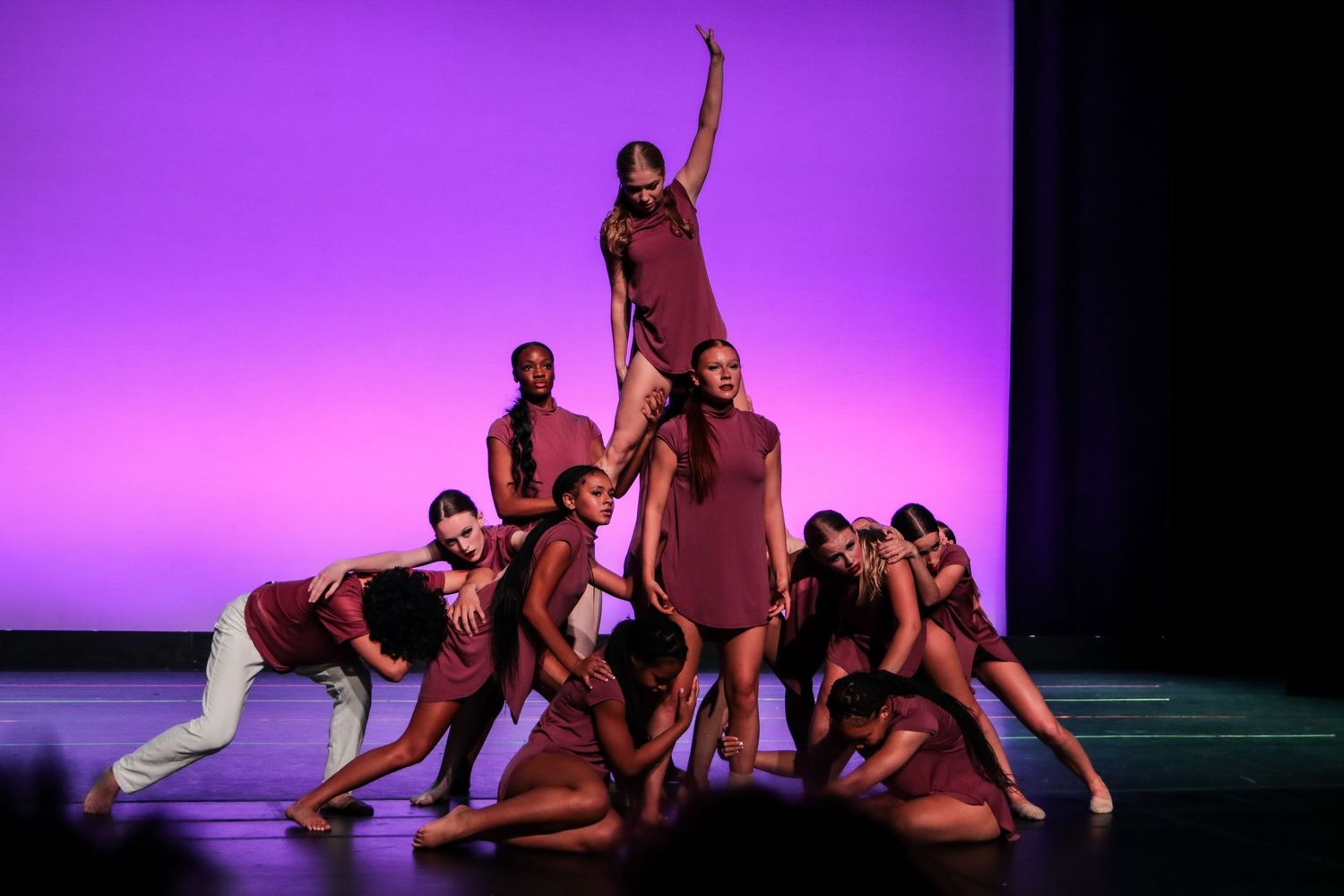 Dance team performing at recital