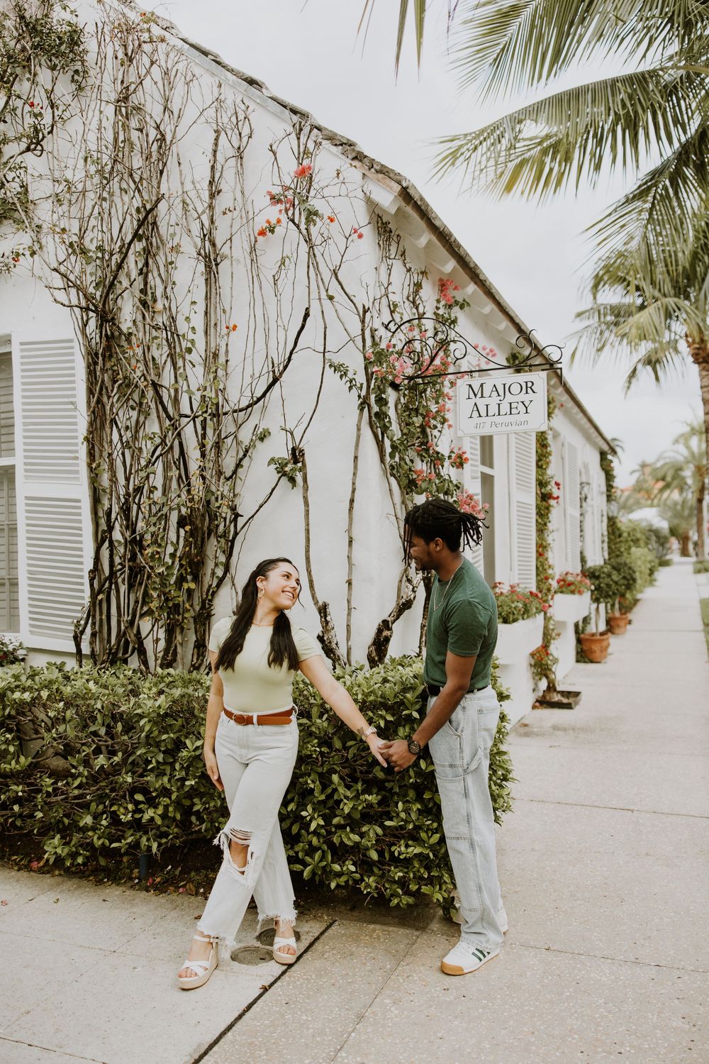 Downtown Palm Beach Engagement photos captured by Lindsay McDow Photography in Worth Ave