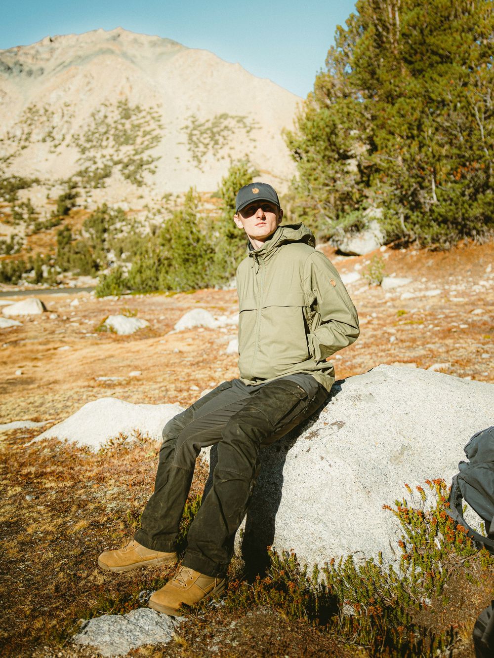 Fjallraven Backpacking Products - Vidda Hat, Abisko Hike Jacket, Keb Trousers, Kajka 65L