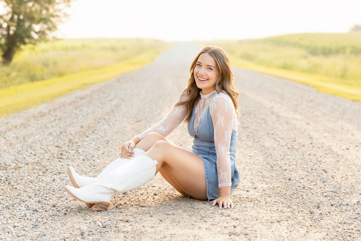 Clear Lake High School senior photography session in the country