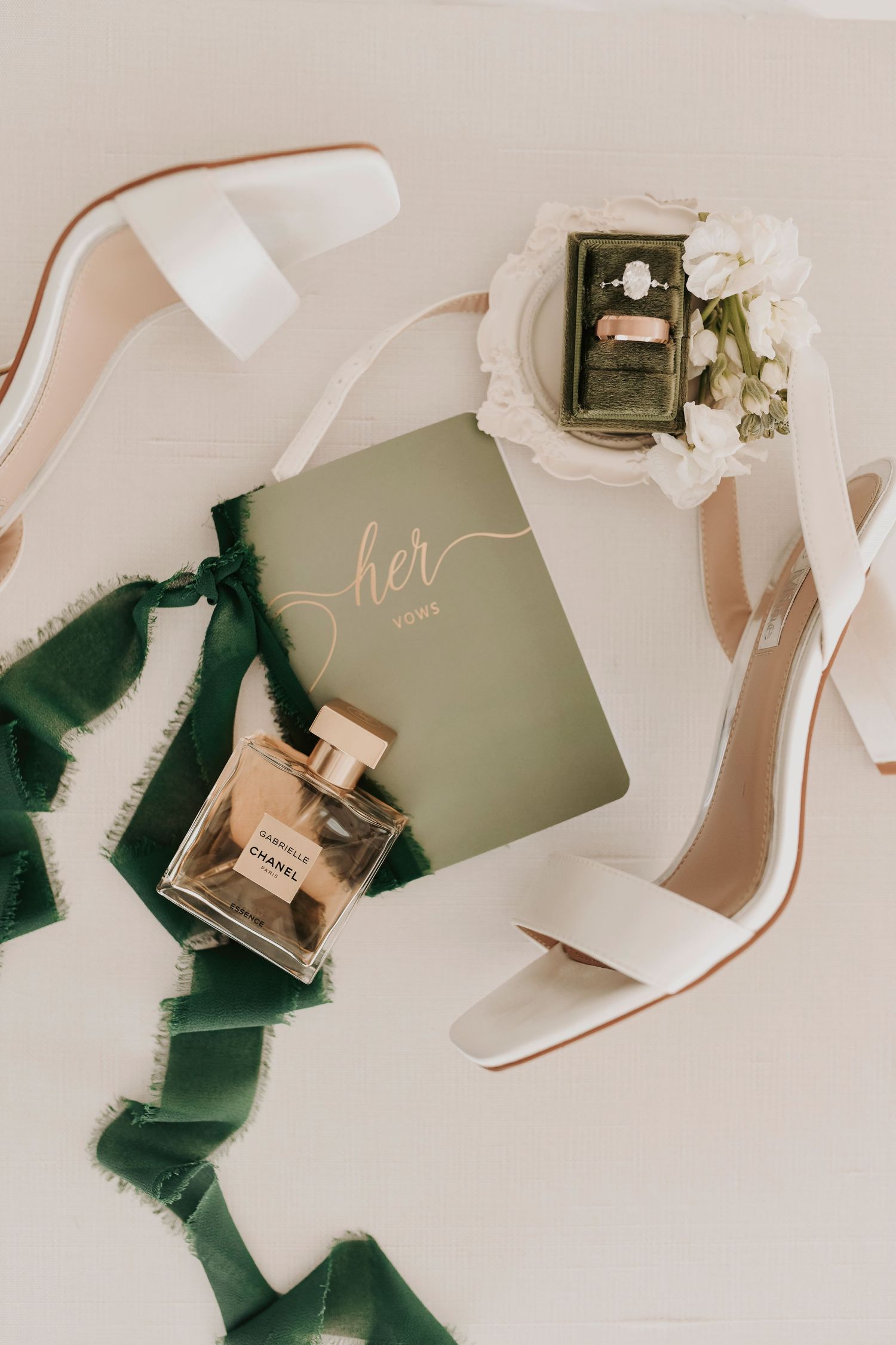 Fine art wedding stationery photographed in natural light for Firefly Gardens wedding