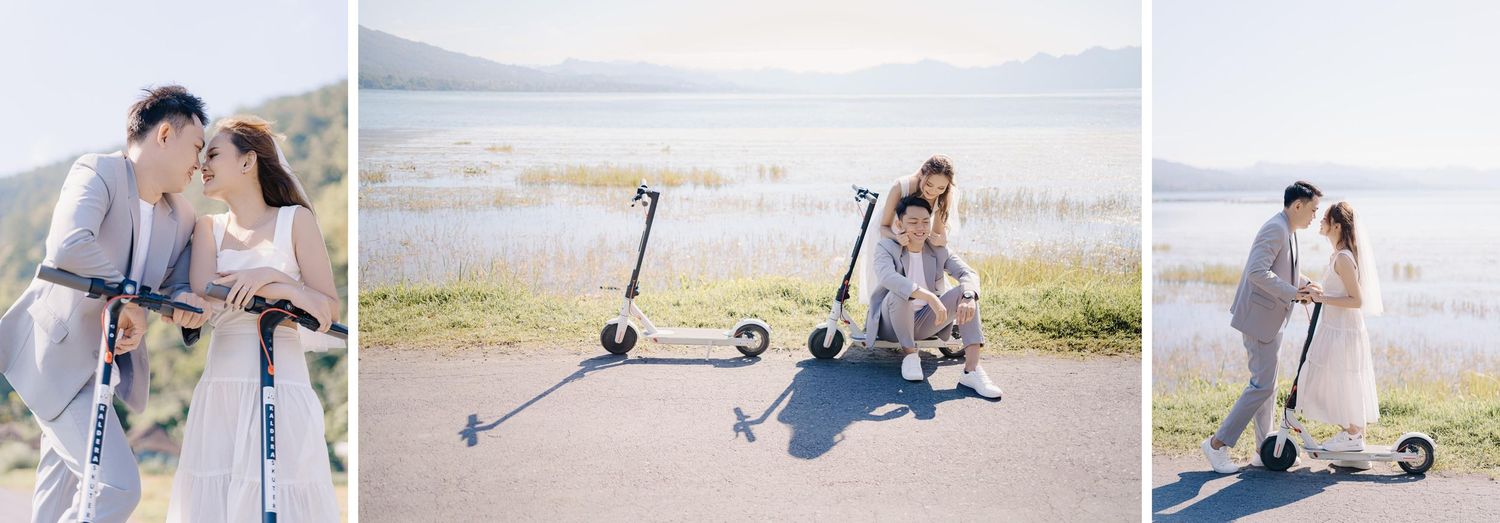 Stunning pre-wedding locations in Kintamani, Bali: batur lake