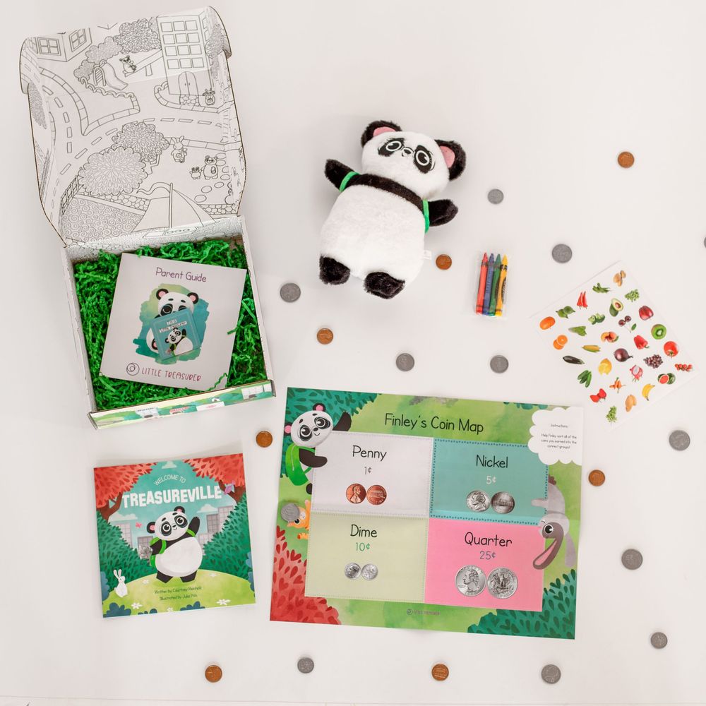 Flat lay product photography for Little Treasures with creative branding images styled in Cincinnati studio.