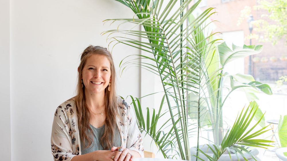 Professional headshot of Cincinnati veterinarian at Chasing Cali Collective coworking studio