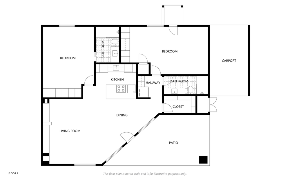 Architectural floor plan showing detailed room layouts, dimensions, and structural elements in black and white.