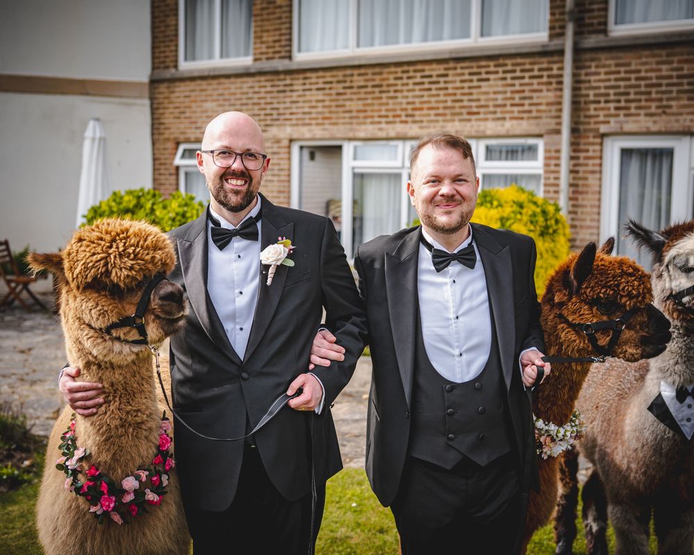 Dorset wedding photographer capturing LGBTQ+ and same-sex weddings with a fun, relaxed, and candid style full of love and joy.