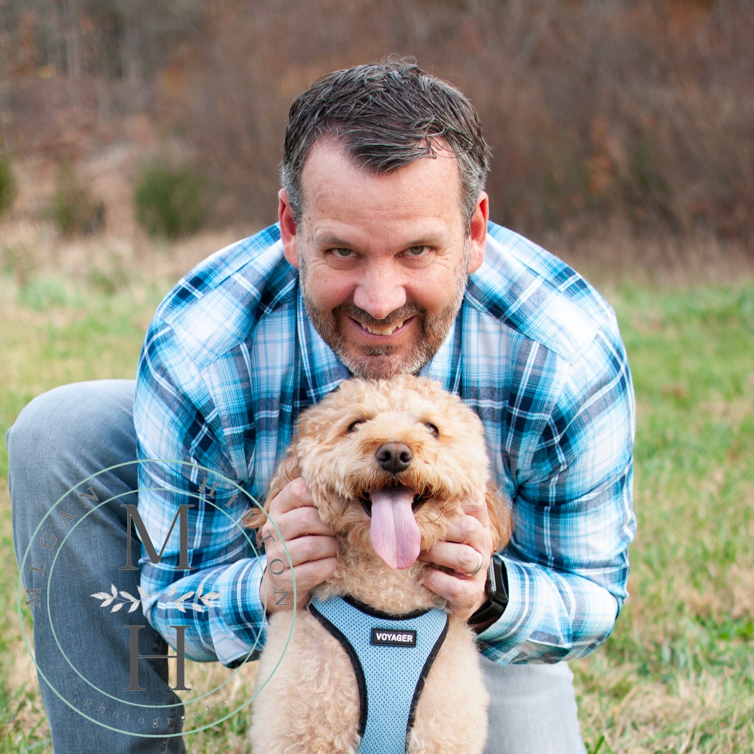 puppy and owner photo