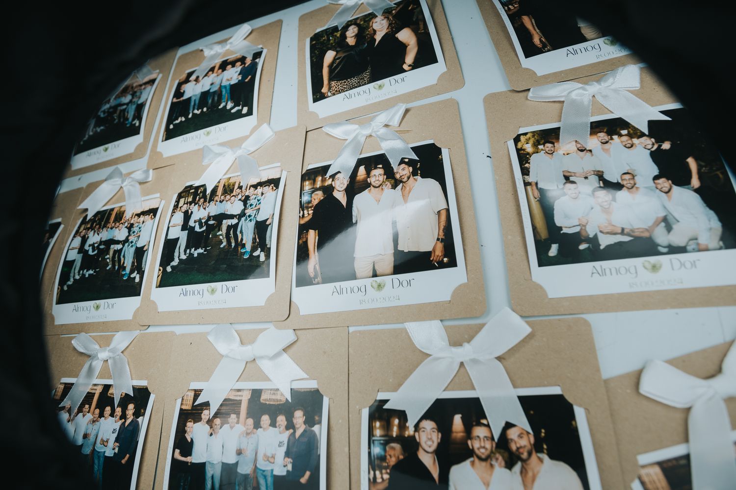 Vintage-style wedding photo collection displayed in organized grid format.