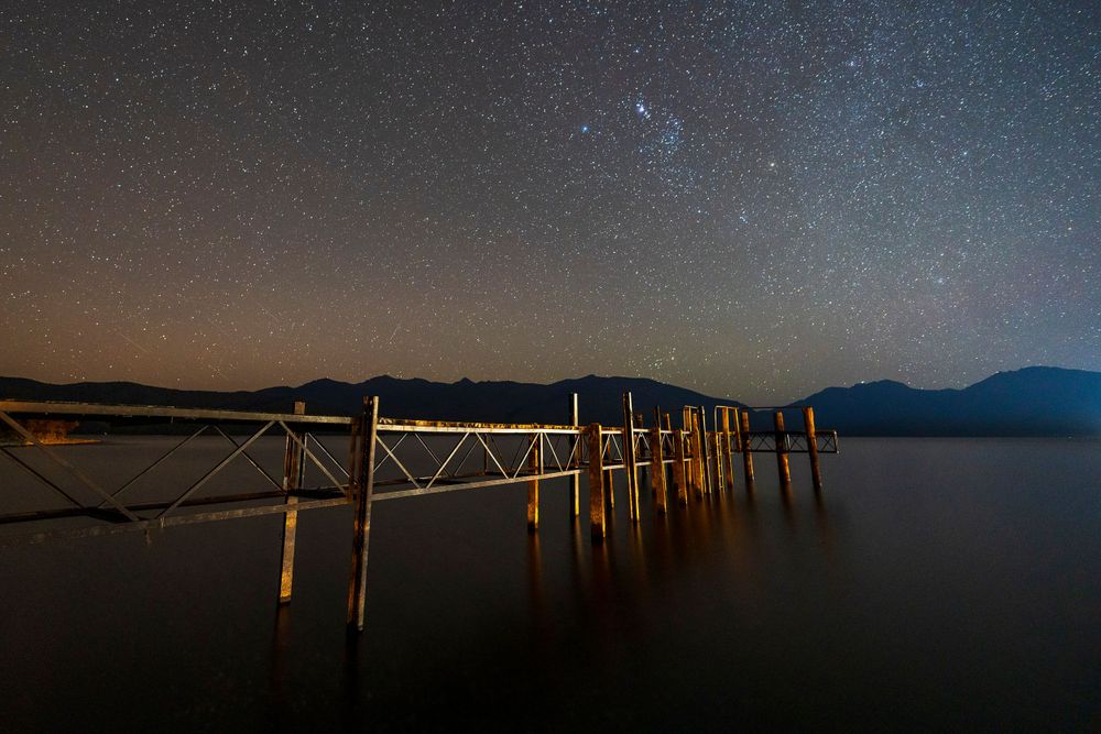Astro over Marakura Wharf Te Anau NZ