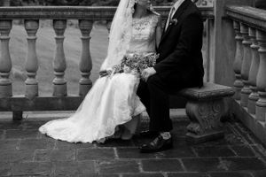 Catholic wedding portrait