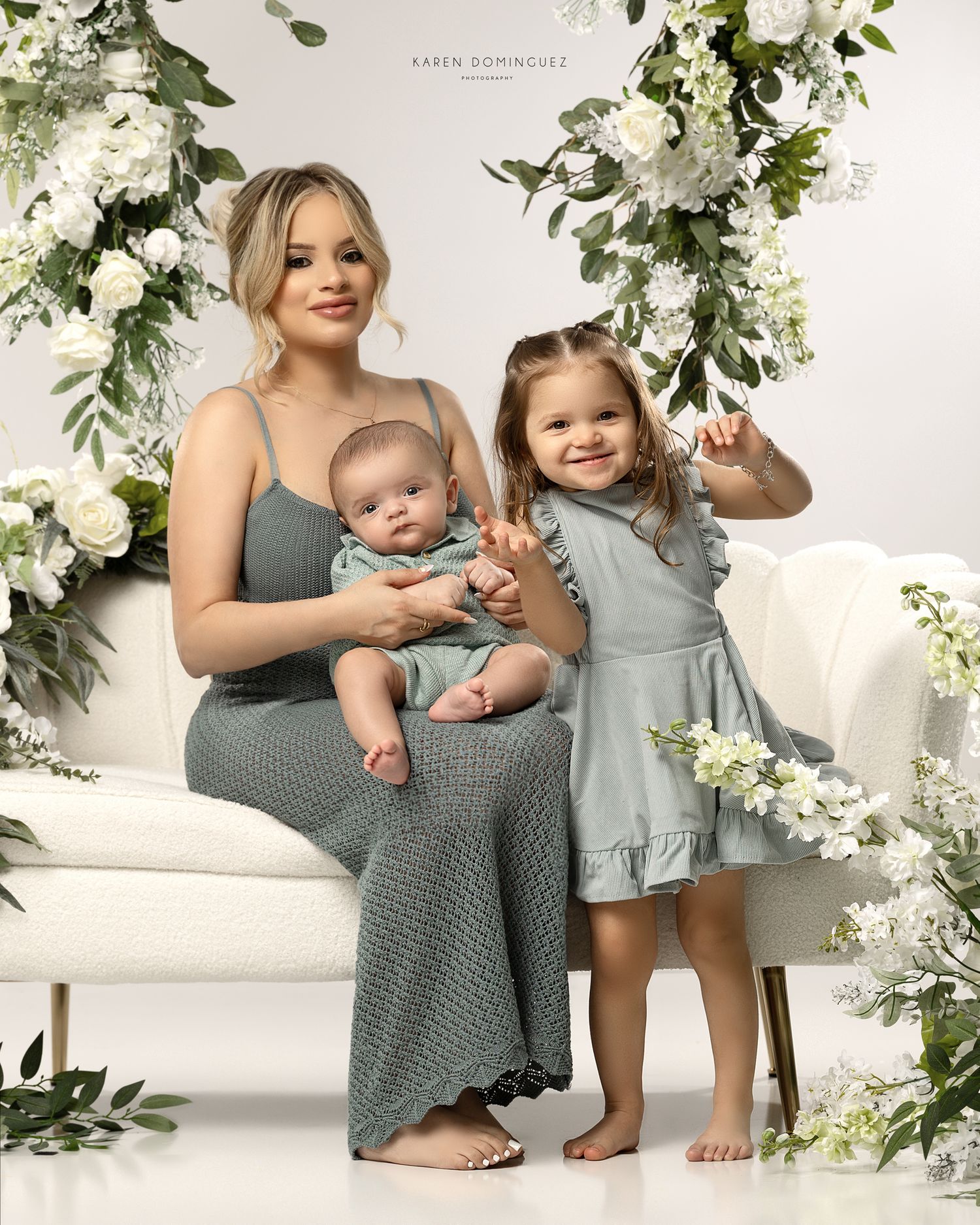 Motherhood shoot with baby boy and daughter!