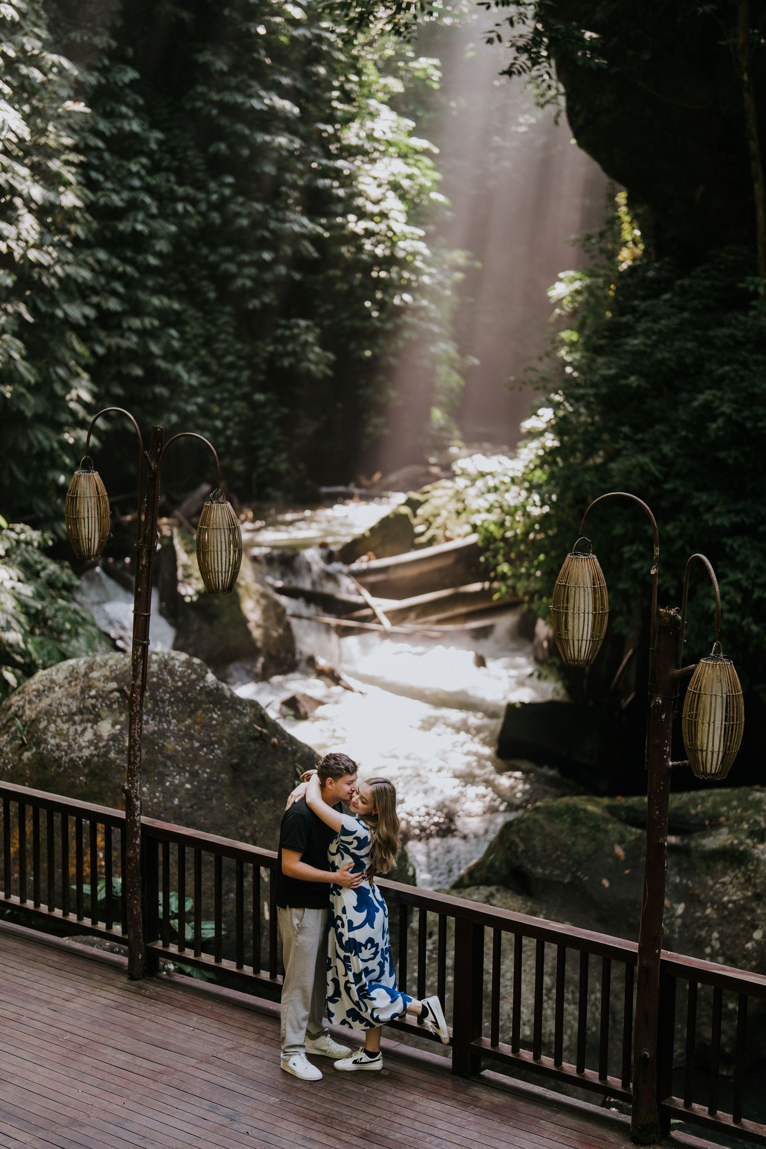 Romantic couple photoshoot in Ubud Bali with Jungle views