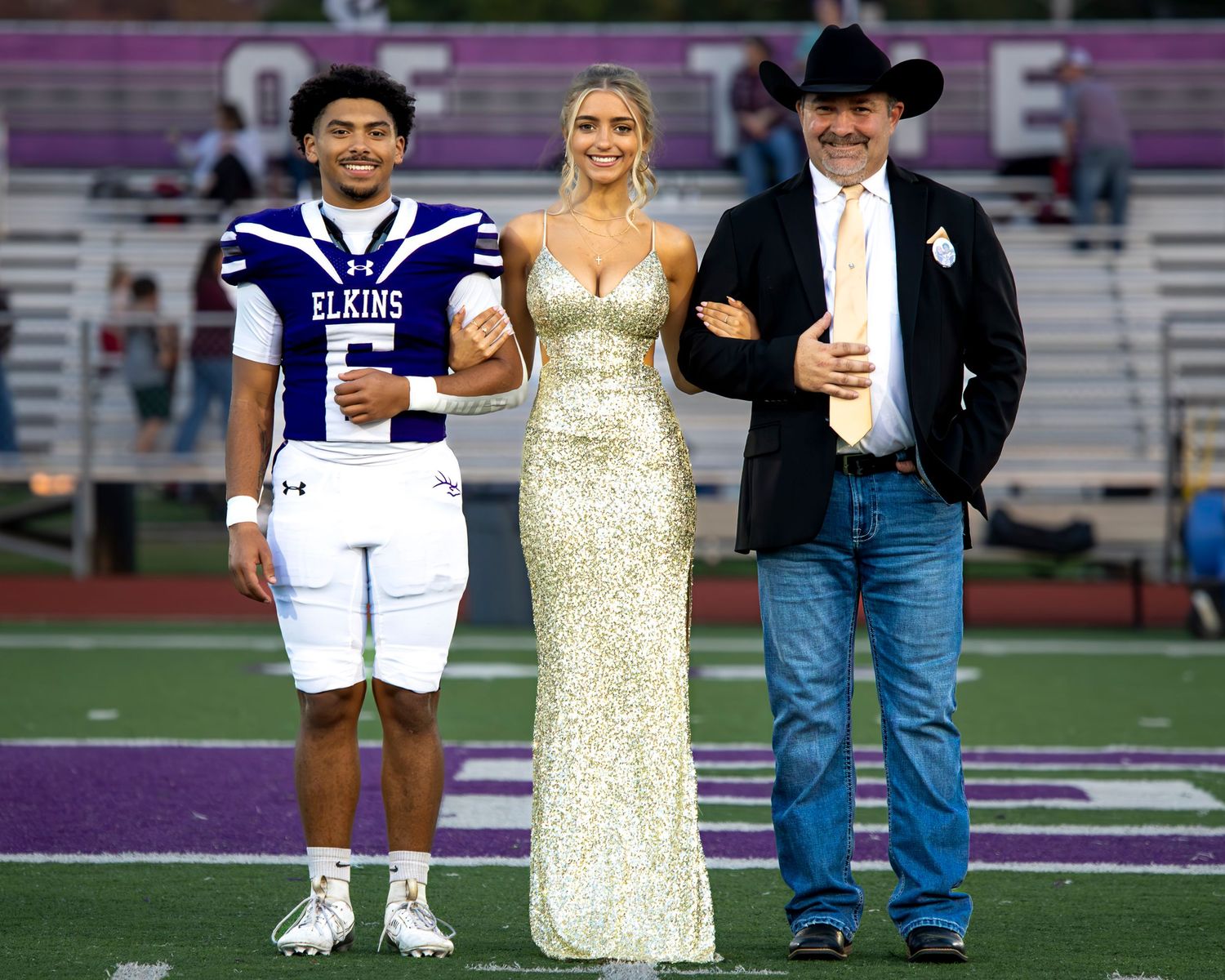 Sydni Travis at homecoming on at John Bunch Jr stadium field in Elkins AR