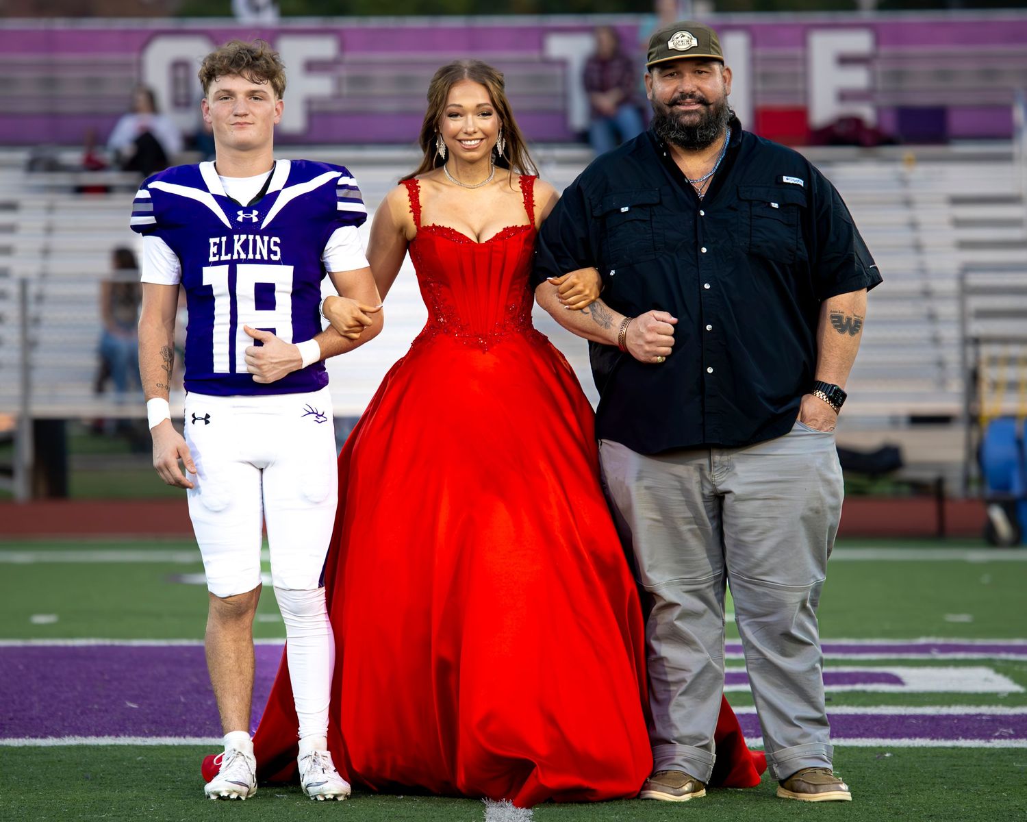 Ava Williams at homecoming on at John Bunch Jr stadium field in Elkins AR