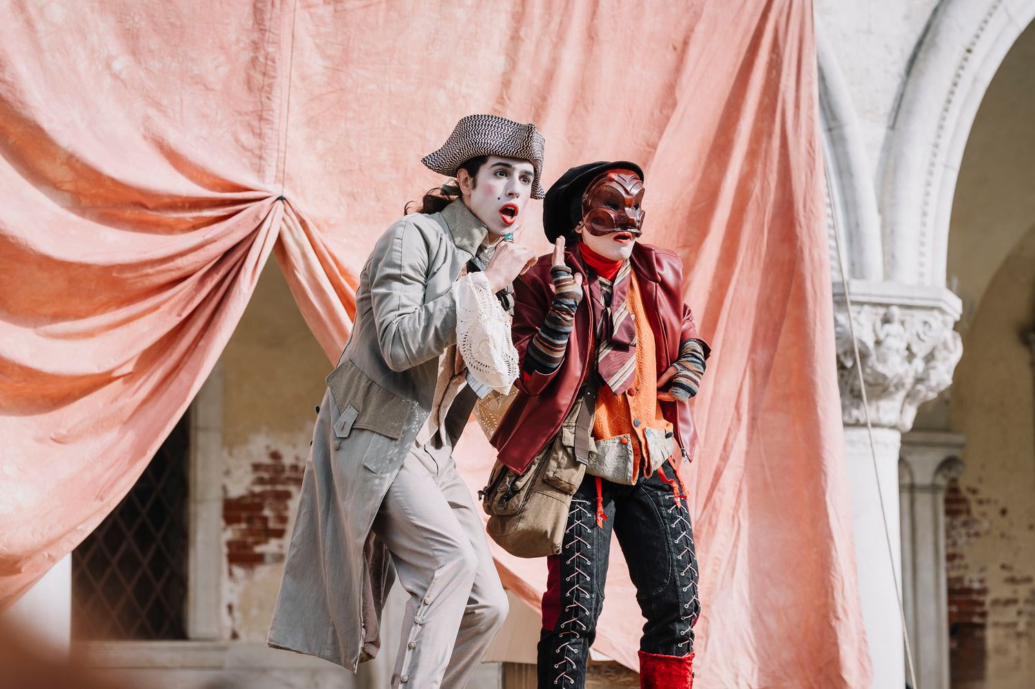 Spettacolo teatrale in Piazza San Marco a Venezia