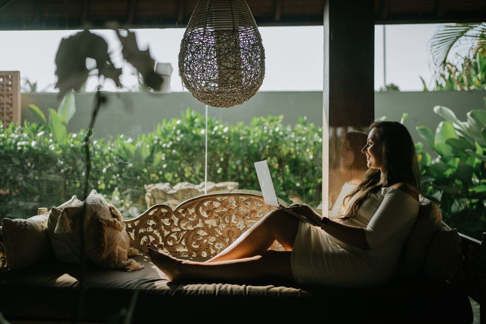 Artistic maternity photography services in Bali with soft natural light