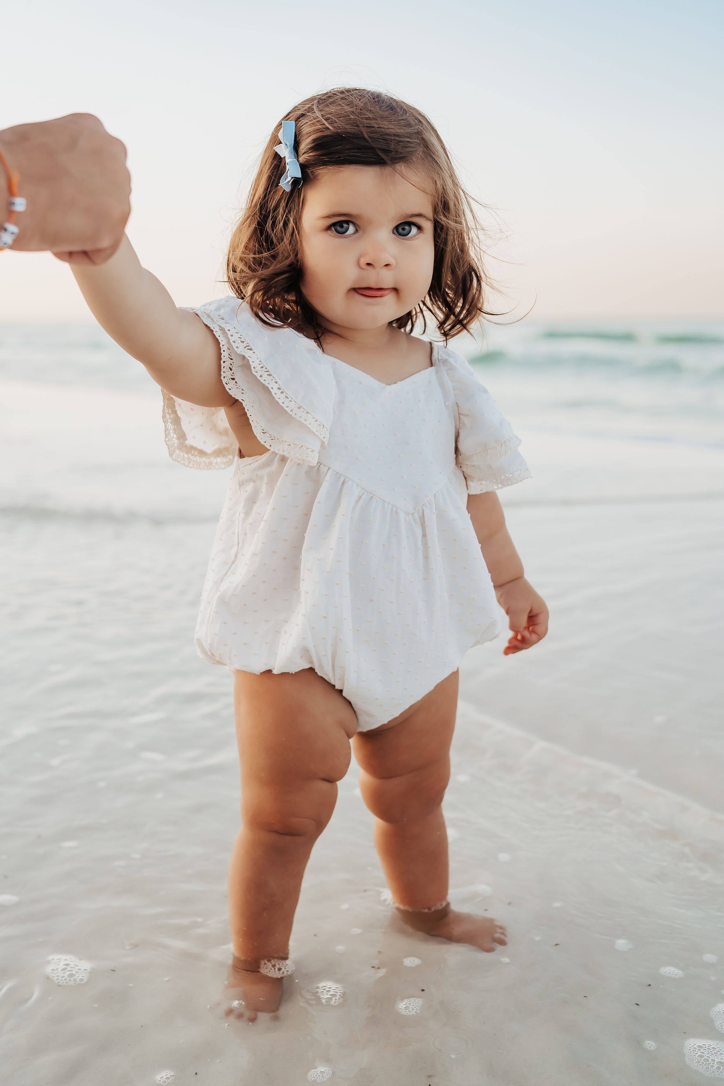 Luxury 30A beach photography session at sunrise for families