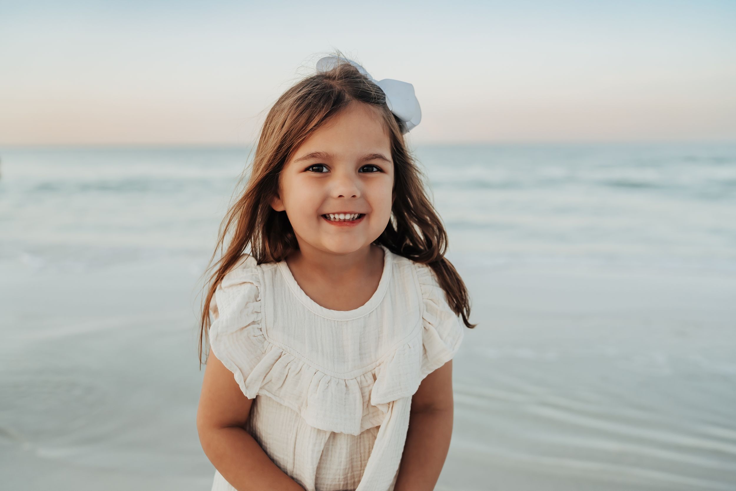 Luxury 30A beach photography session at sunrise for families