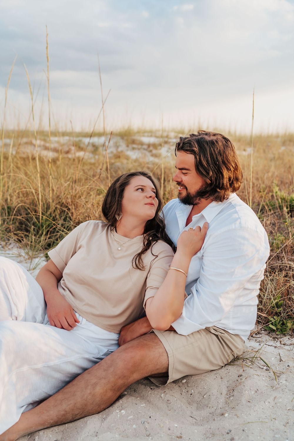 Sunset Couples Engagement Photo Session At Henderson Beach State Park Destin, Florida