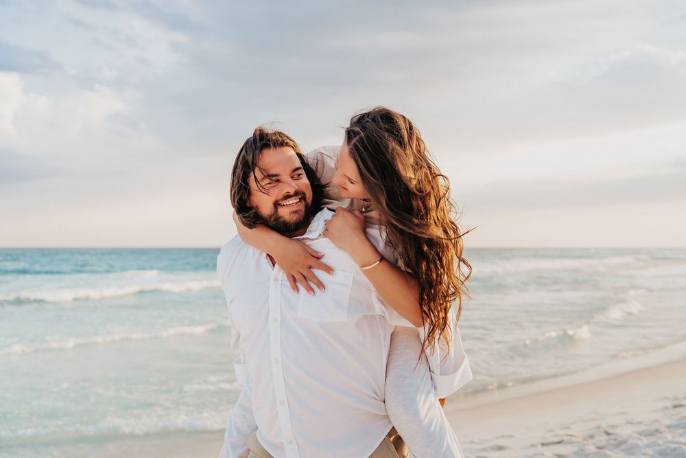 Sunset Couples Engagement Photo Session At Henderson Beach State Park Destin, Florida