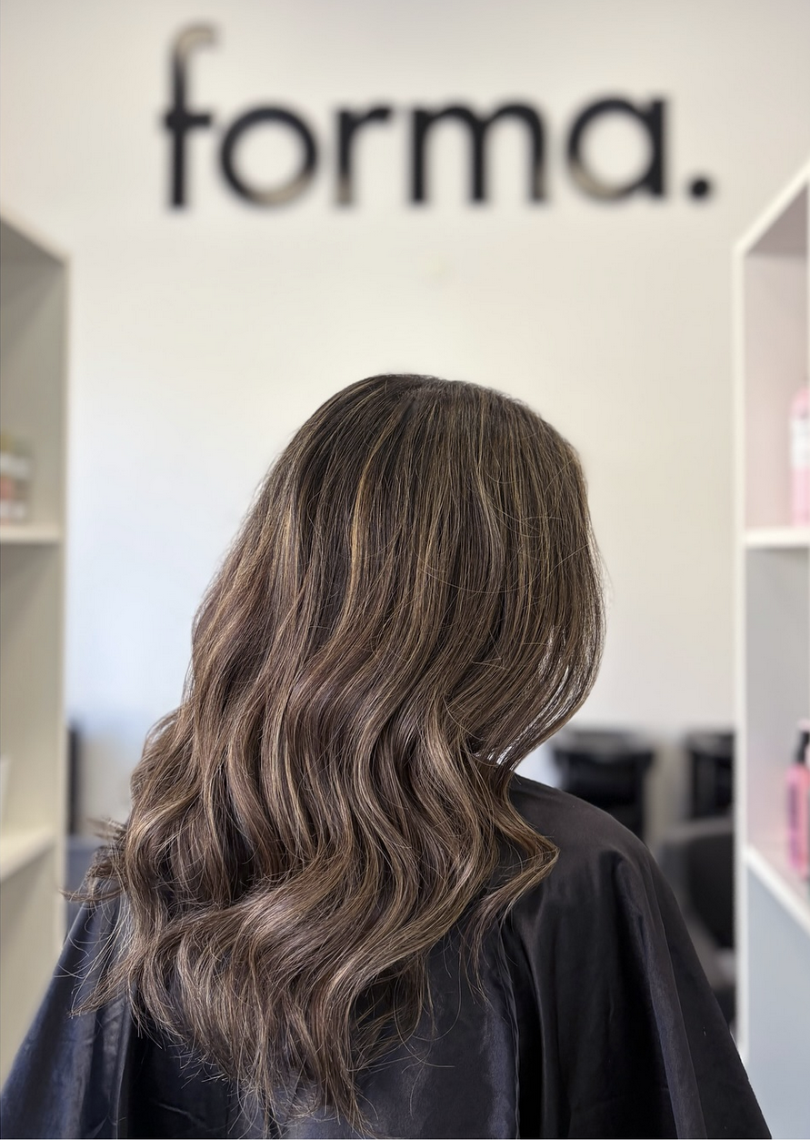 Hår färgat med Maria Nila produkter