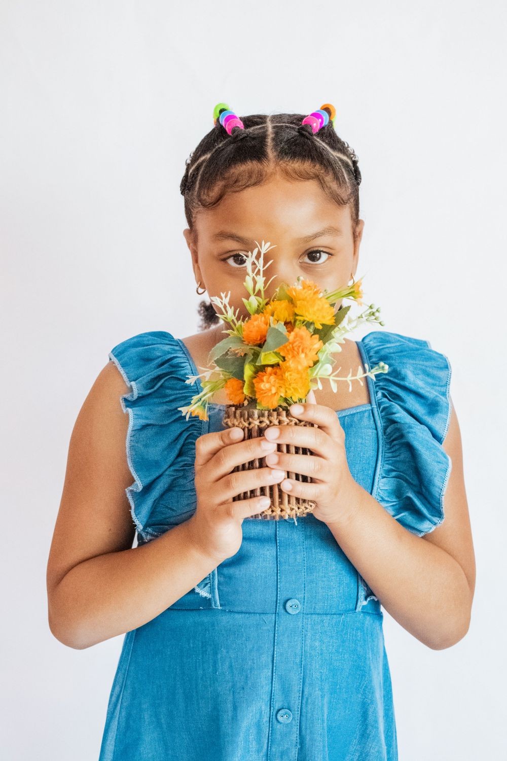 Kids indoor photoshoot in a studio.