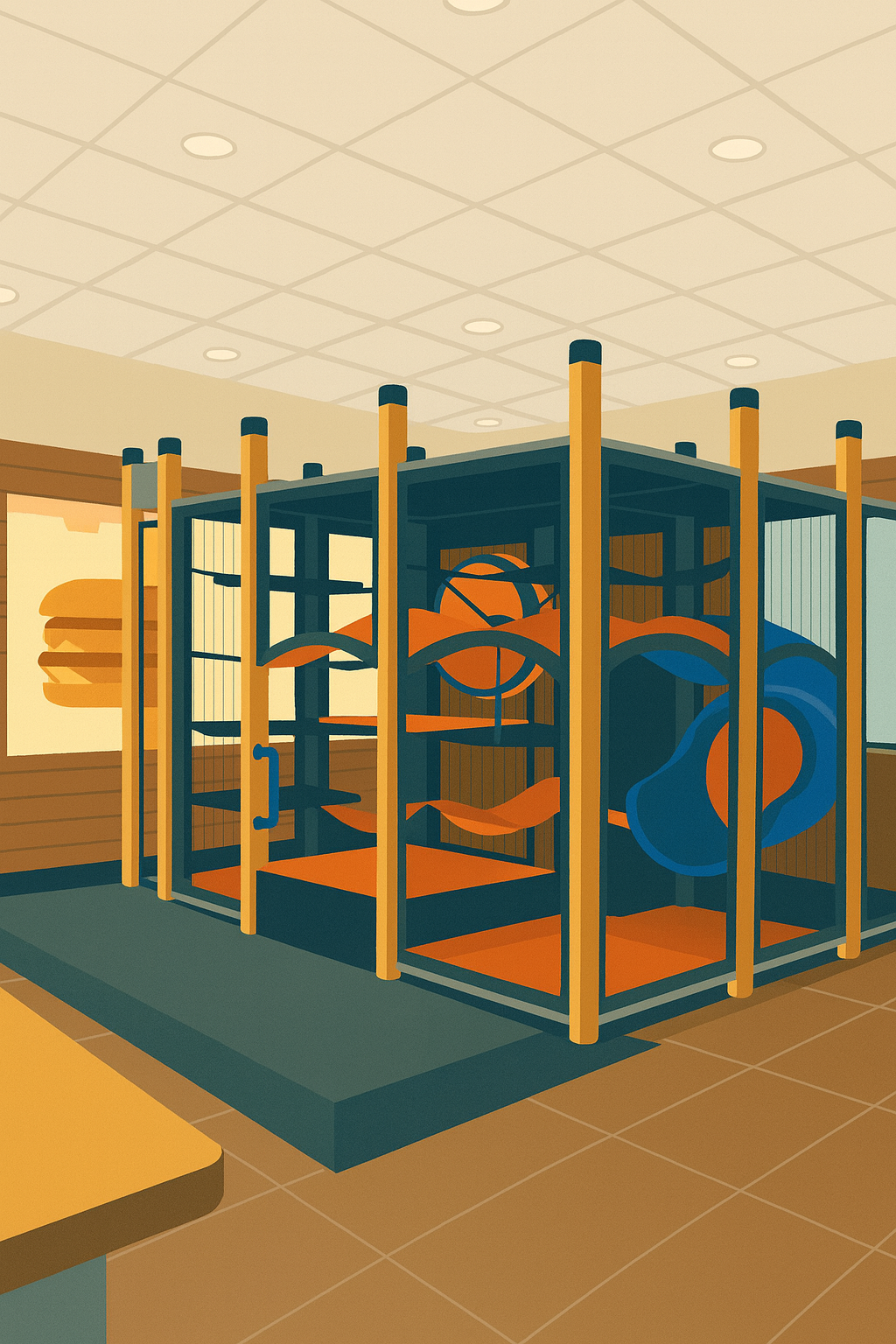 Play area at McDonald's in Cloverdale.