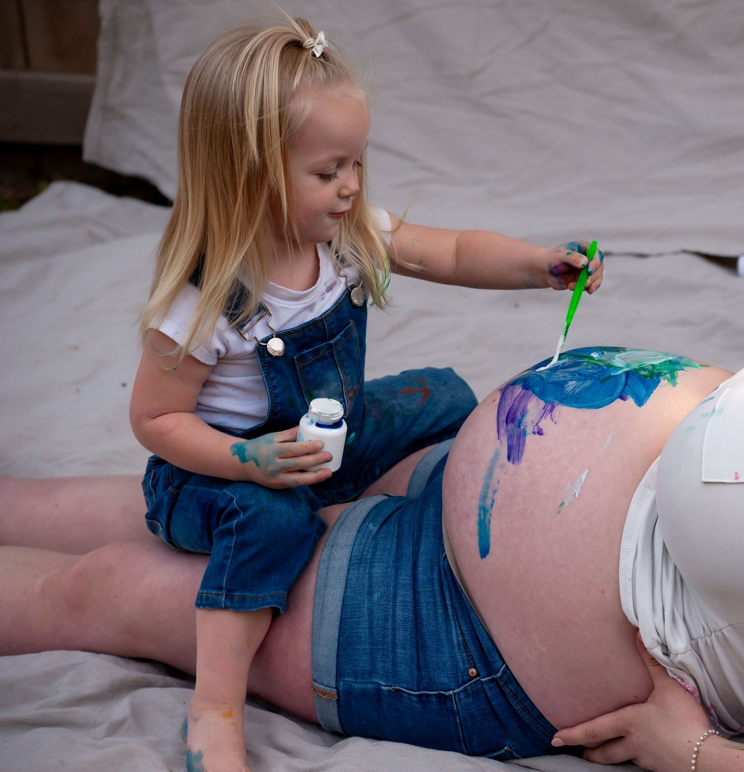 Maternity sessions are anything but boring!