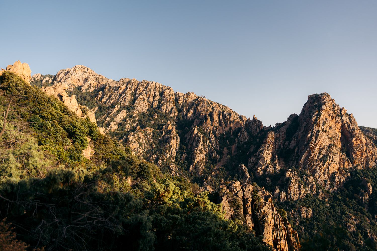 calanques de piana classées à l'unesco