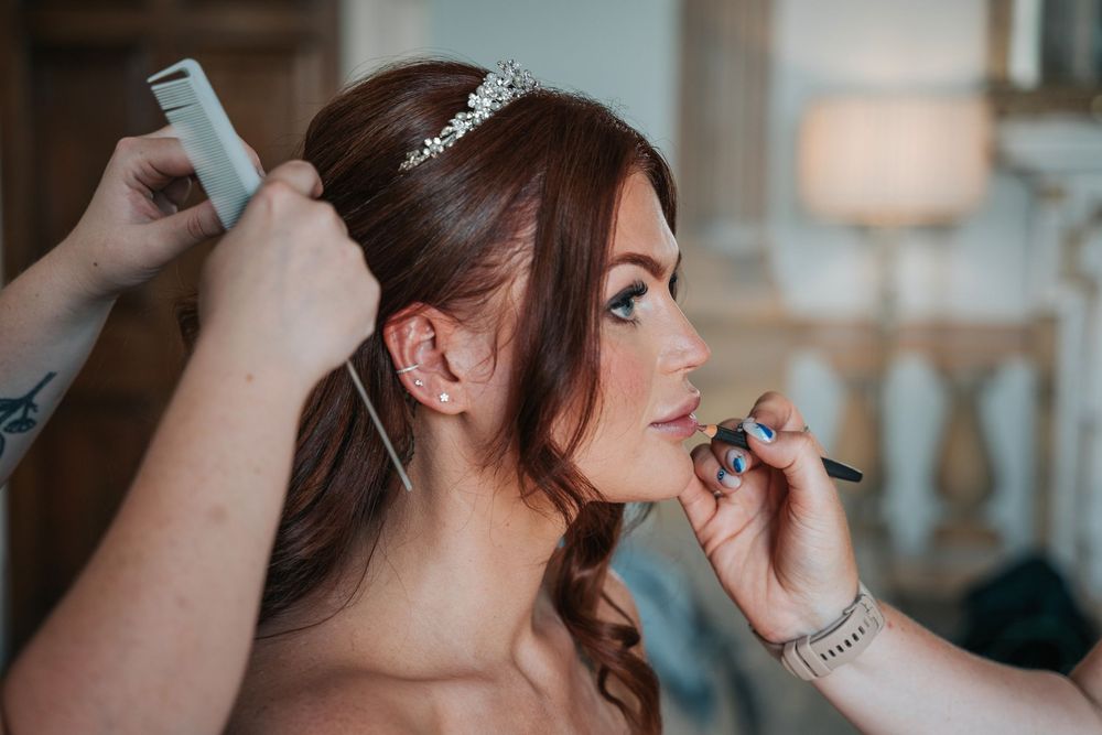 Bridal preparations at Rockbeare Manor