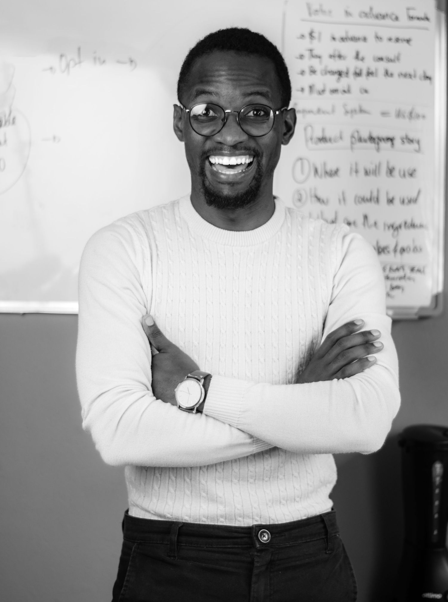 A GUY SMILING BRIGHT
