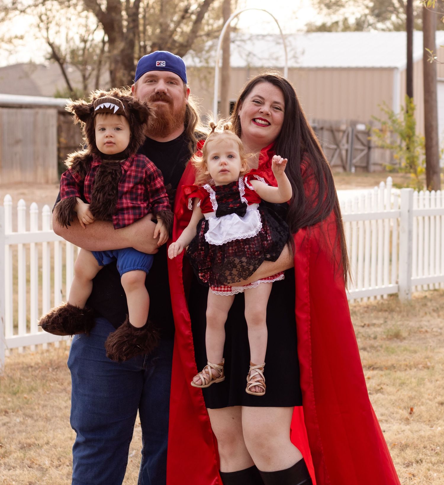 The most beautiful family on earth smile for portrait in Tulia, Tx at golden hour.