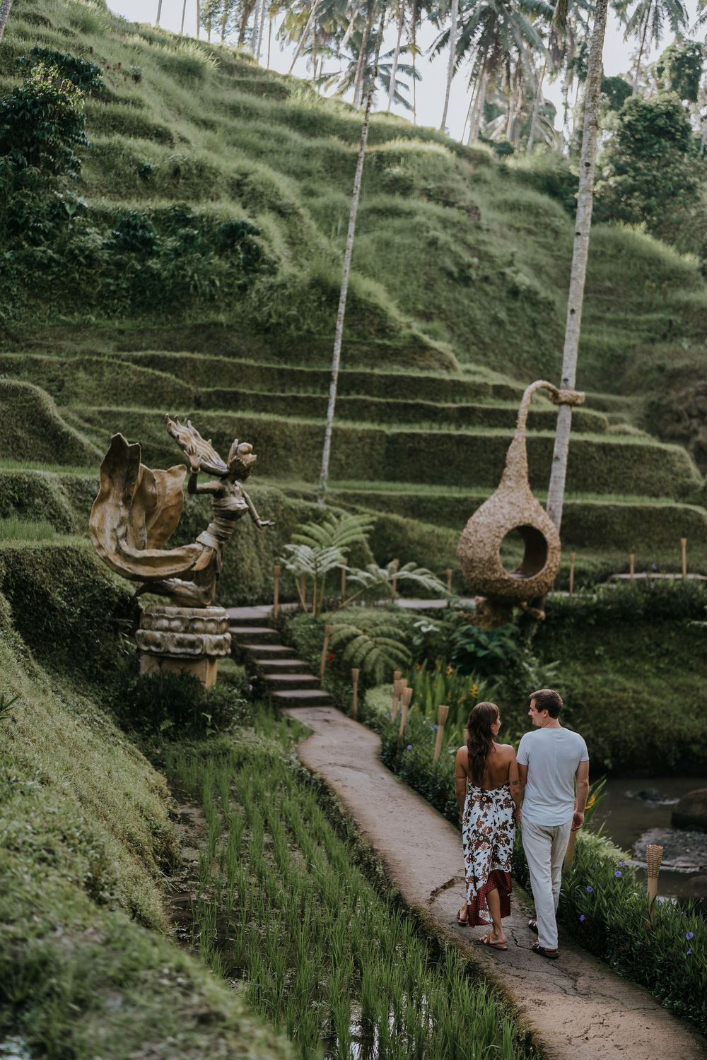 Bali couple photoshoot with ricefield background
