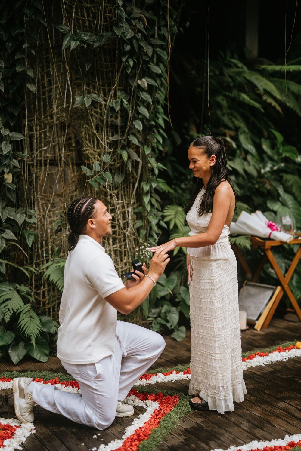 Bali engagement couple photography outdoors