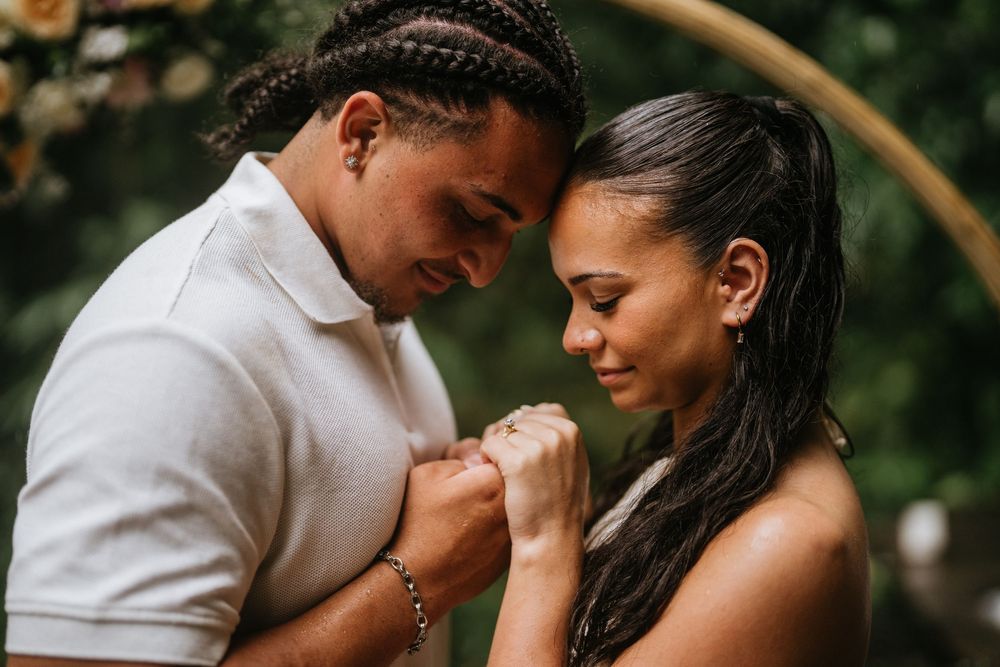 Bali engagement couple photography outdoors