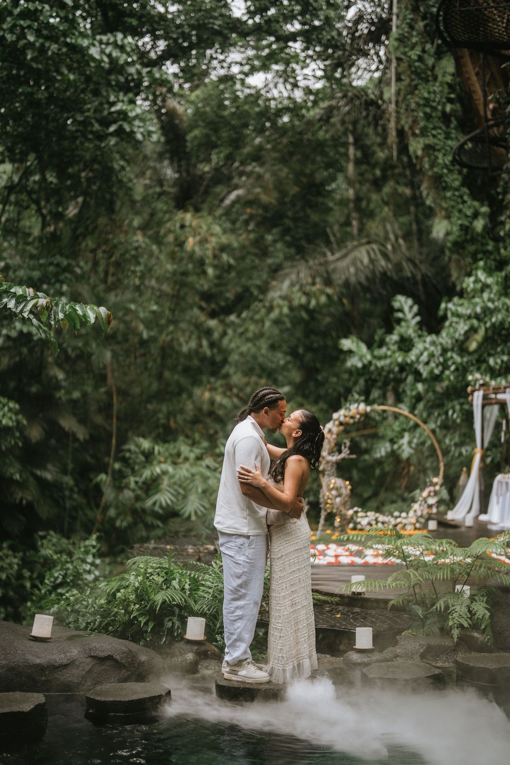 Bali couple photoshoot with greenery background