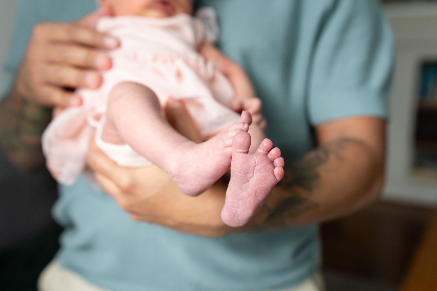 Photo of baby's tiny feet.