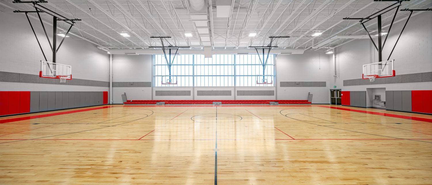 Neil Asher Higher Ed and K-12 Education Photography, New High School Gym Renovation Hendersonville, NC