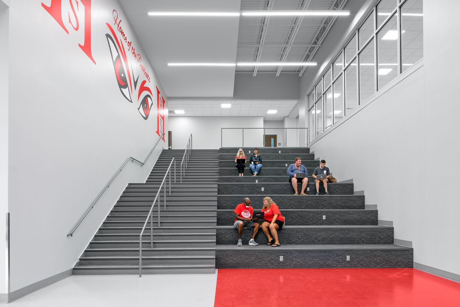 Neil Asher Higher Ed and K-12 Education Photography, New High School Renovation Hendersonville, NC