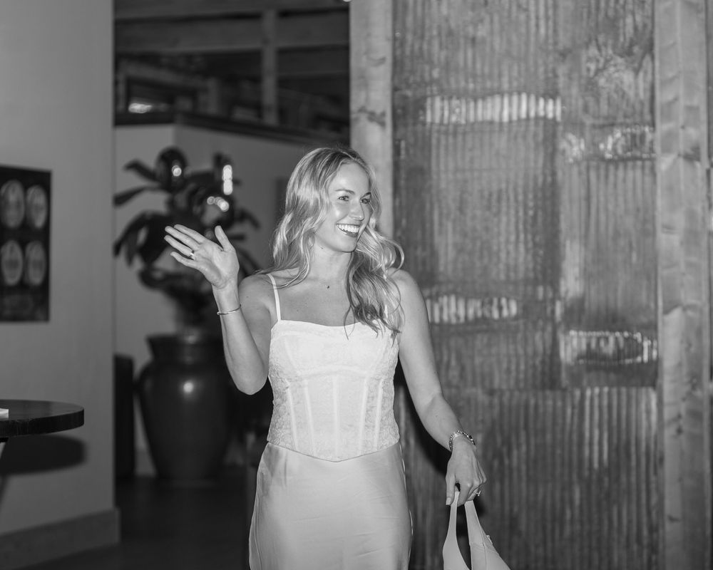 Bridal shower intimate event photography in Metrowest of Boston (Weston, Natick, Framingham, Concord.). Bride's candid arrival photo.