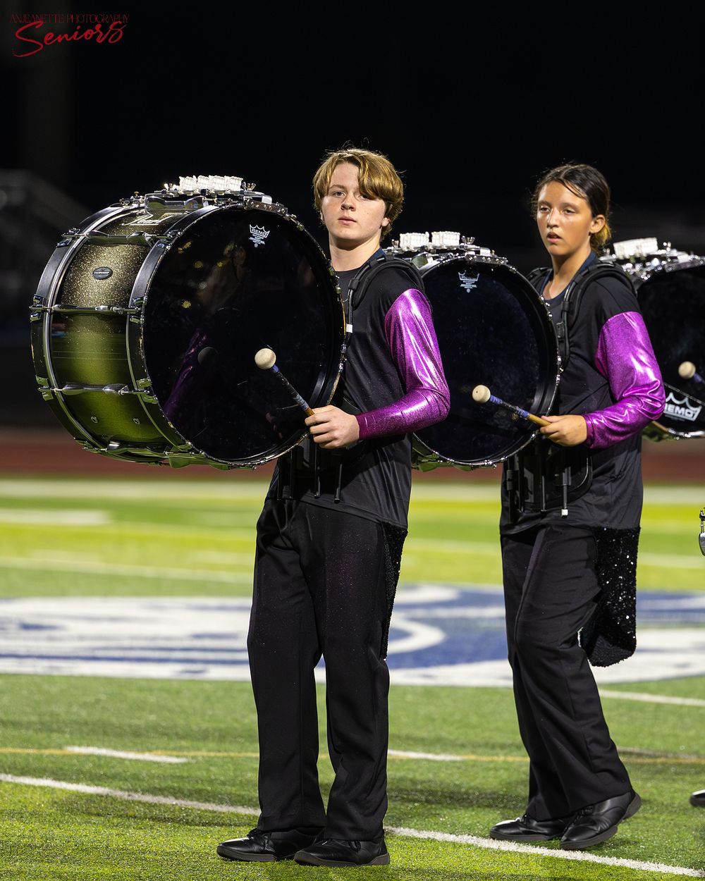 Phoenix AZMBA Marching Band Pictures senior BANNERS Anjeanette Photography High School AZ halftime performance photos