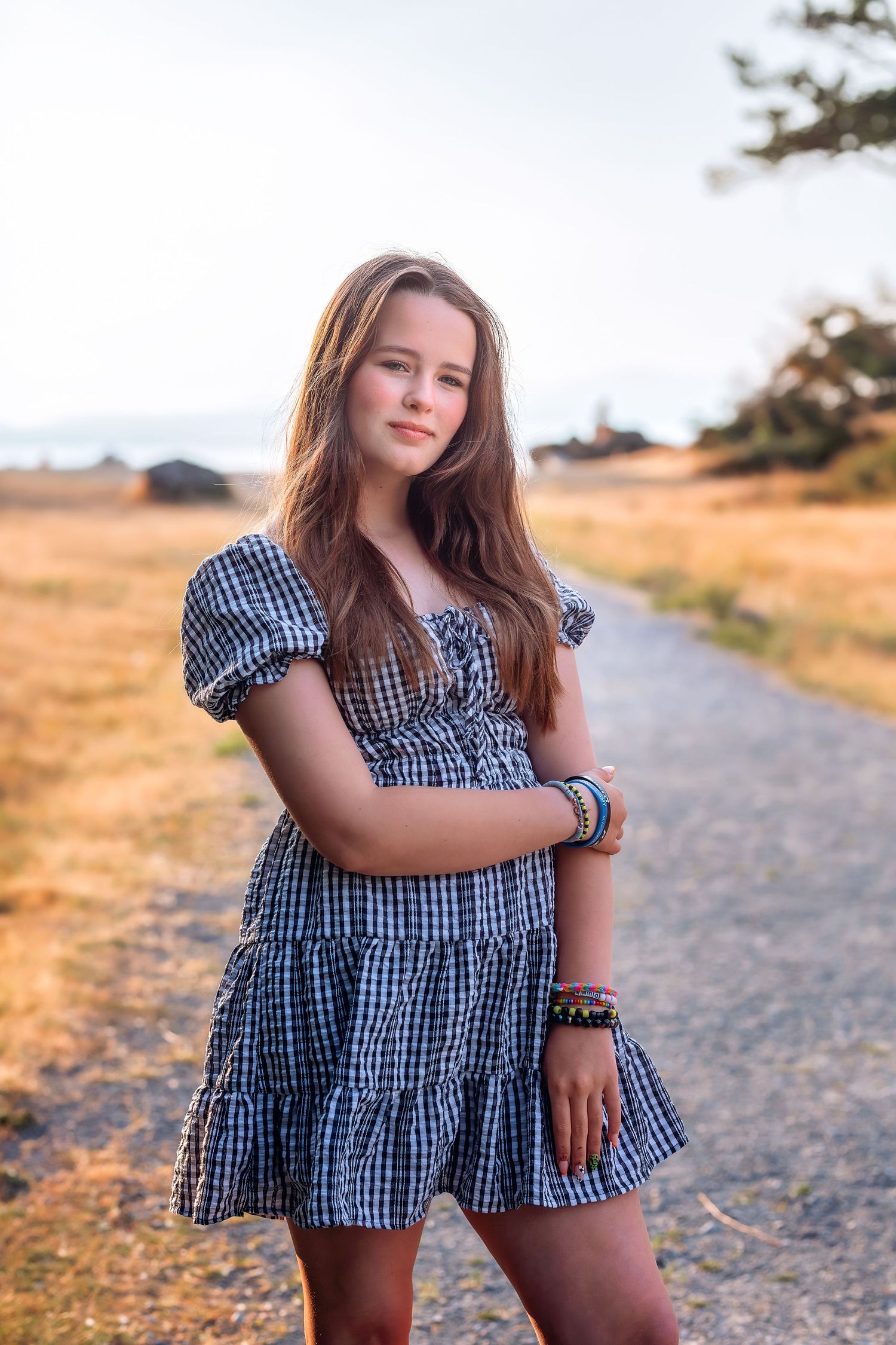 Girl standing on a path at Neck Point, Nanaimo — Ambient Imagery Photography lifestyle portrait