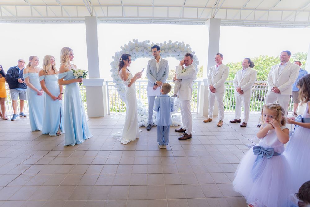 Micro wedding at palm beach shores florida at palm beach shores community center