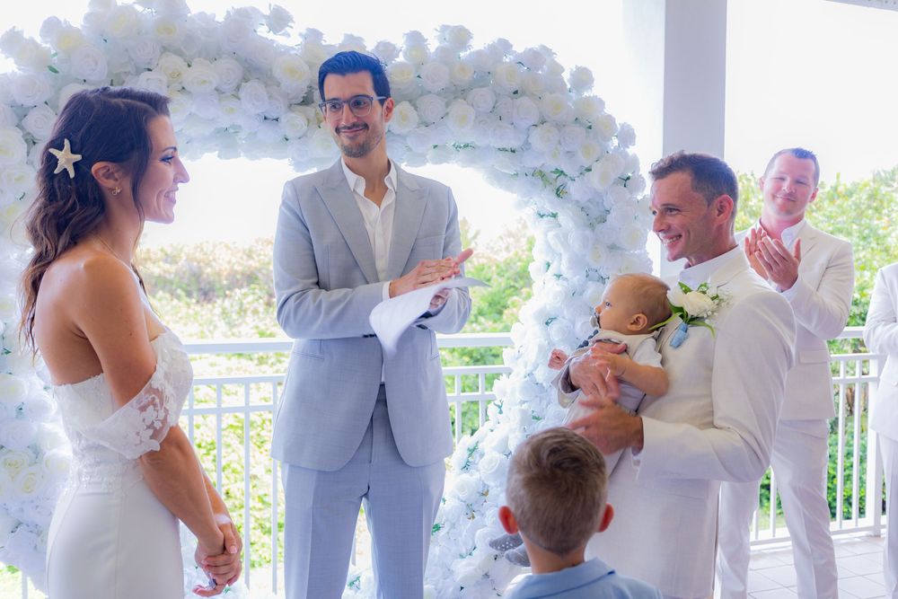 Micro wedding at palm beach shores florida at palm beach shores community center