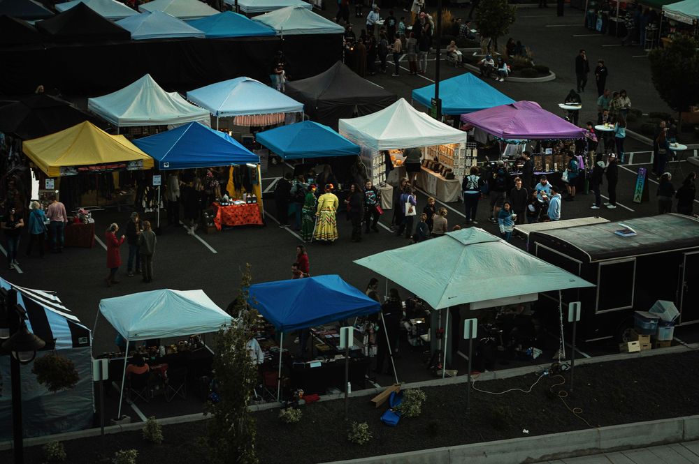 Night Market and Street Fair. Spokane Washington.