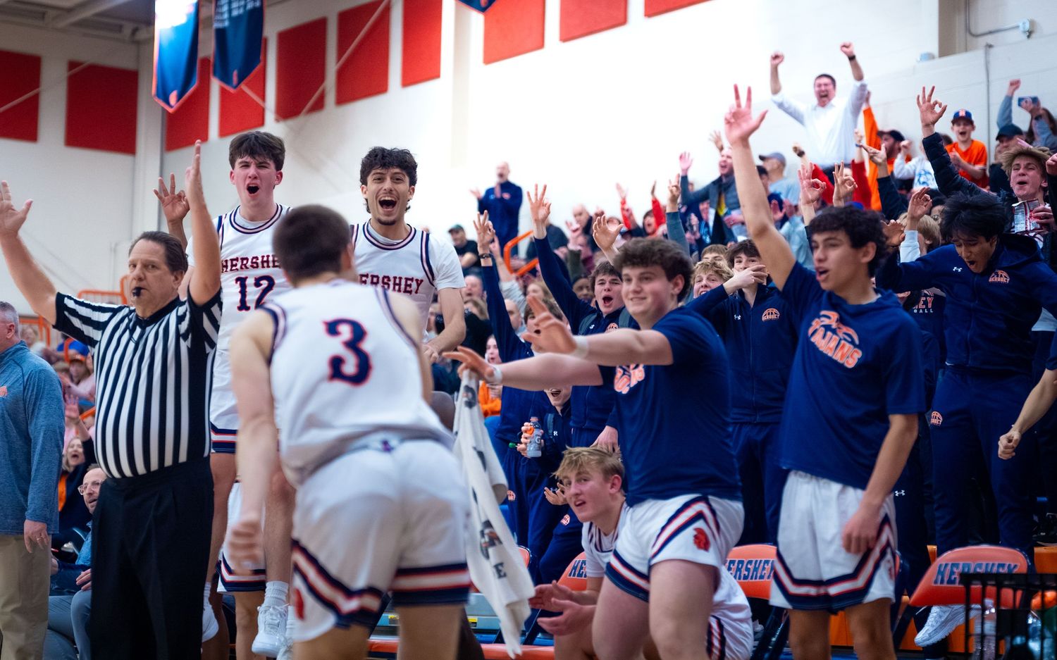 Hershey High School Basketball PIAA District Champions by Deanna Fox of SportsFox Photography based in Hershey PA