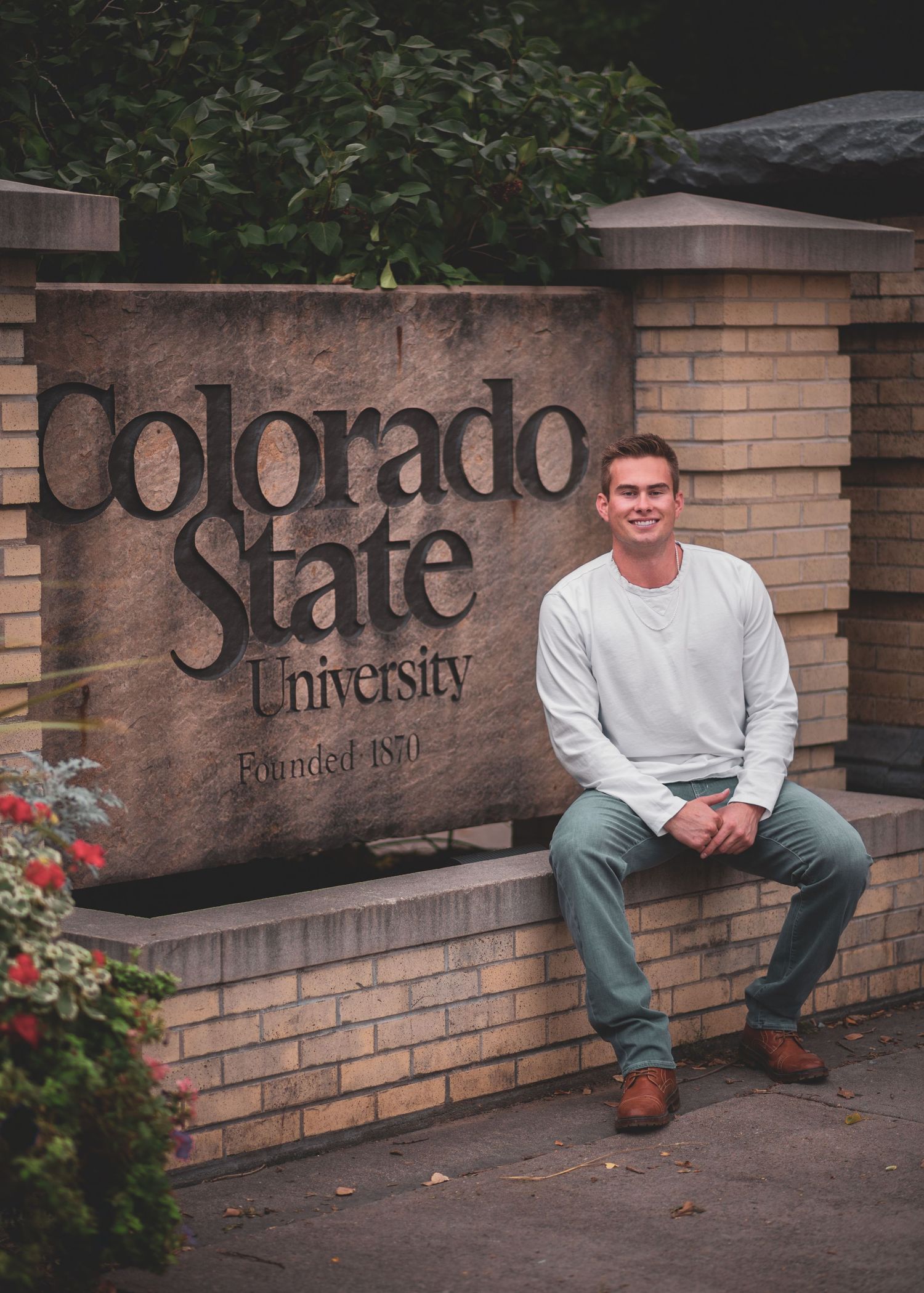northern colorado college senior portrait csu campus