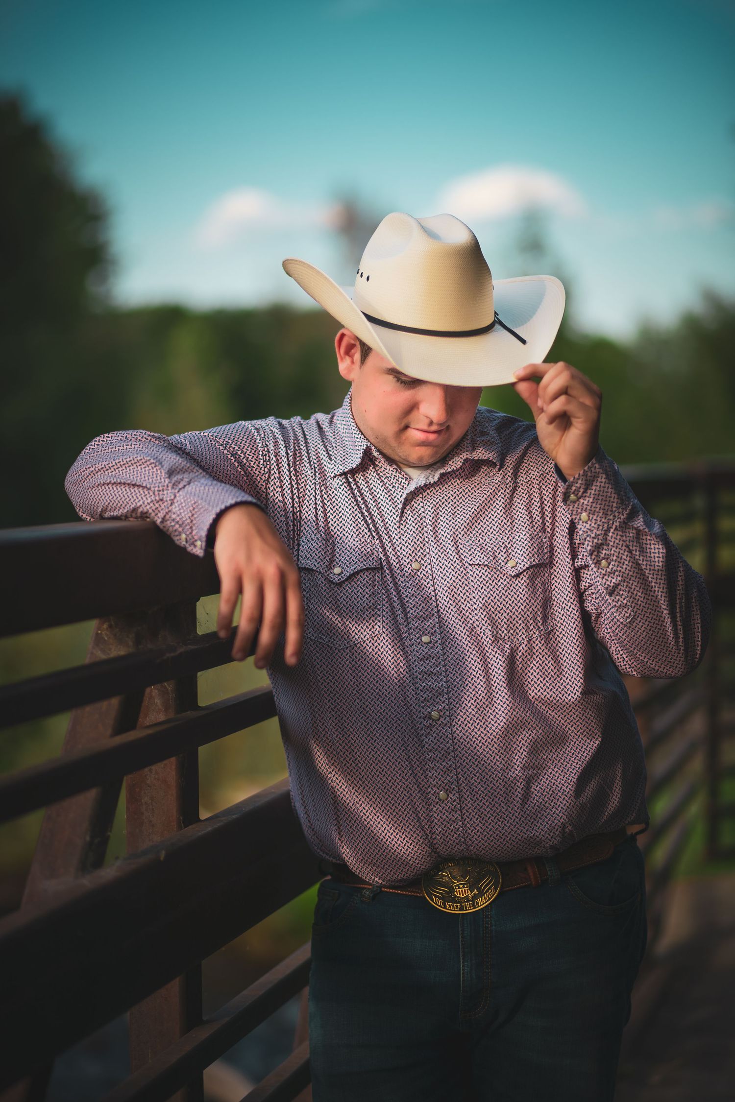 northern colorado high school senior portrait nature