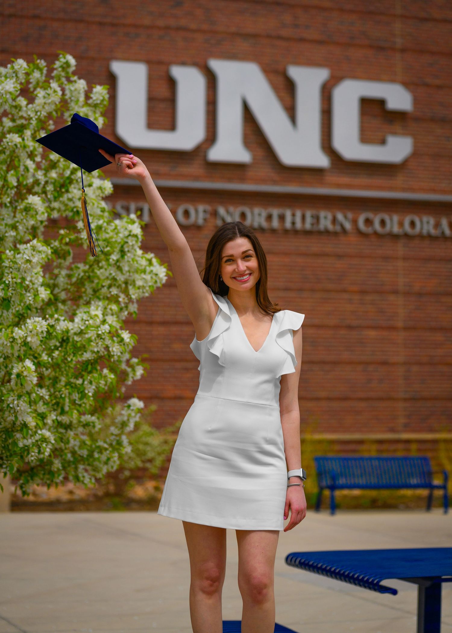northern colorado college senior portrait unc campus