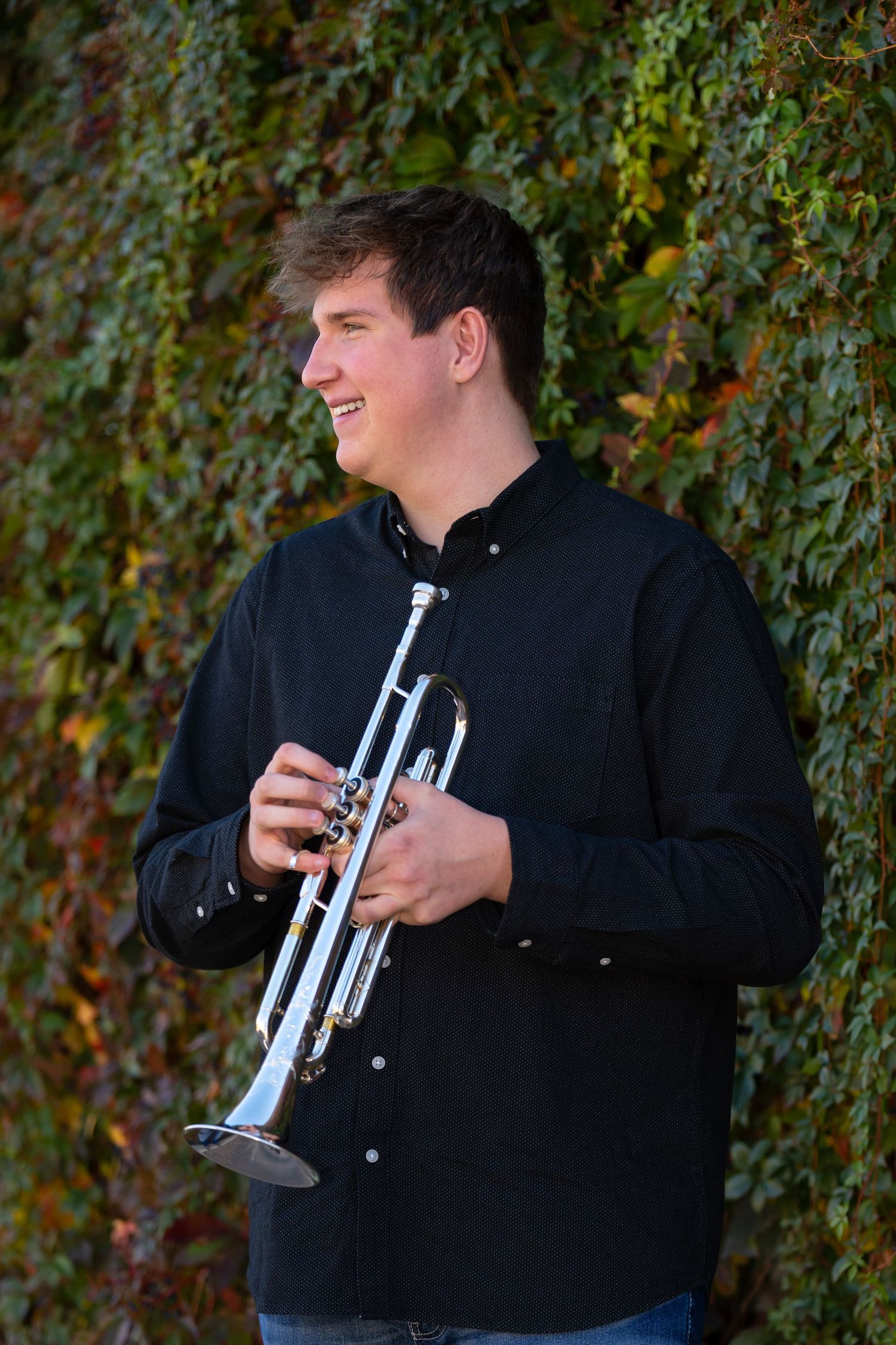 northern colorado high school senior portrait urban city old town